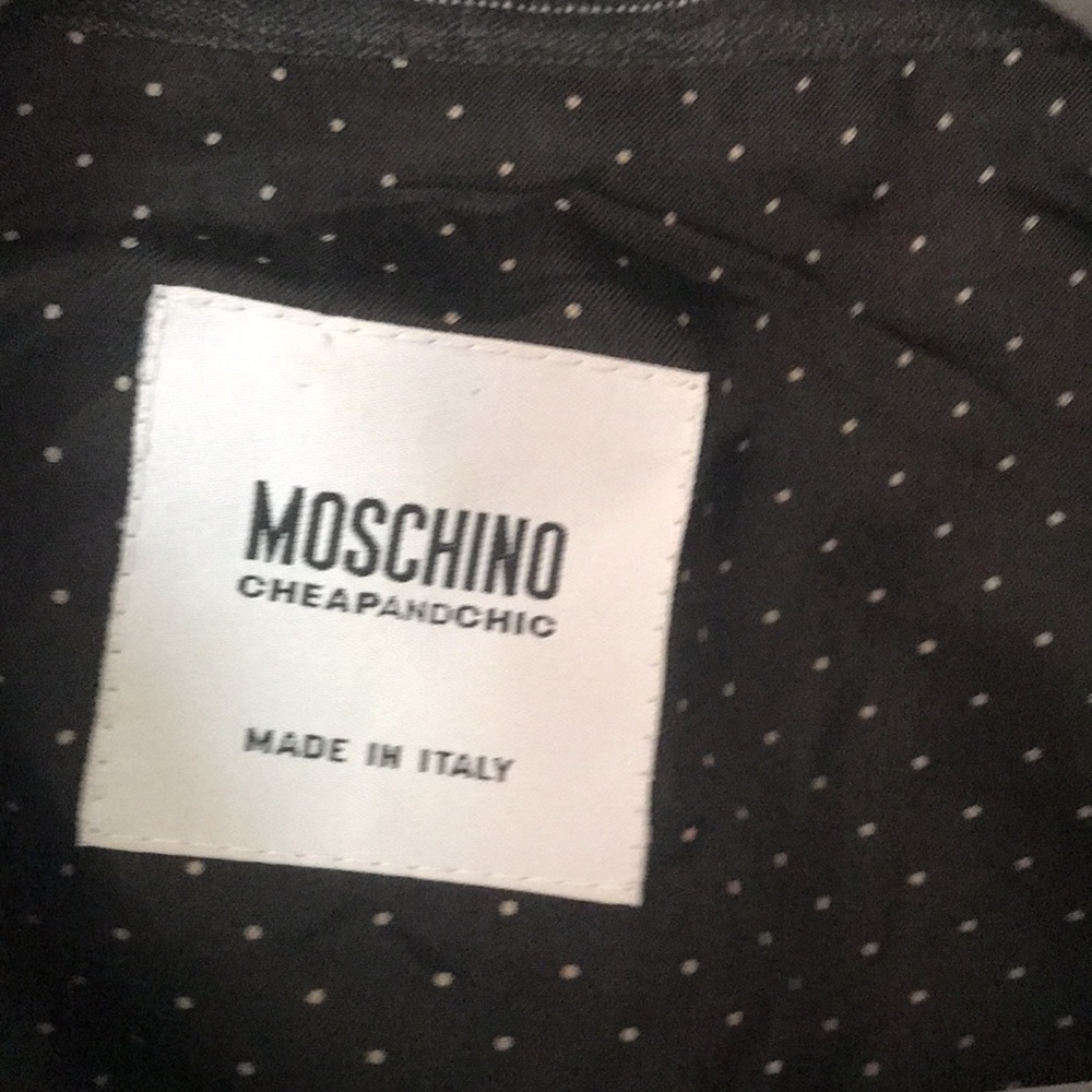 Moschino Vintage Grey Suit Jacket For Women - Picture 3 of 5